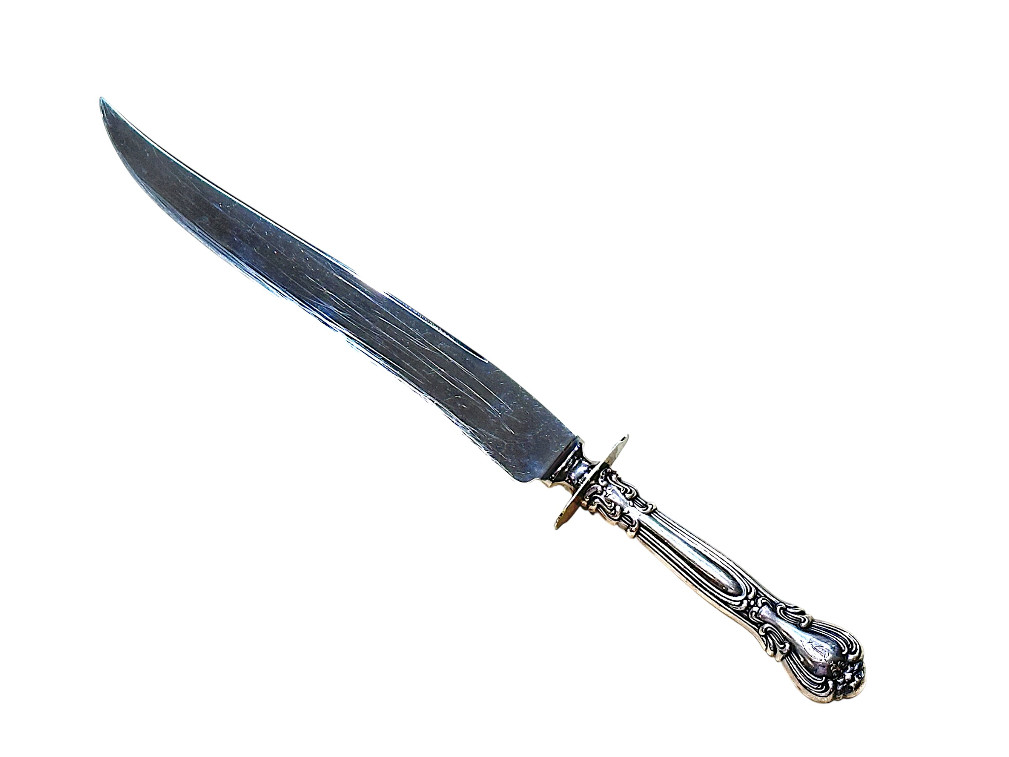 Gorham Sterling Silver Handle Carving Knife With Stainless Steel Blade