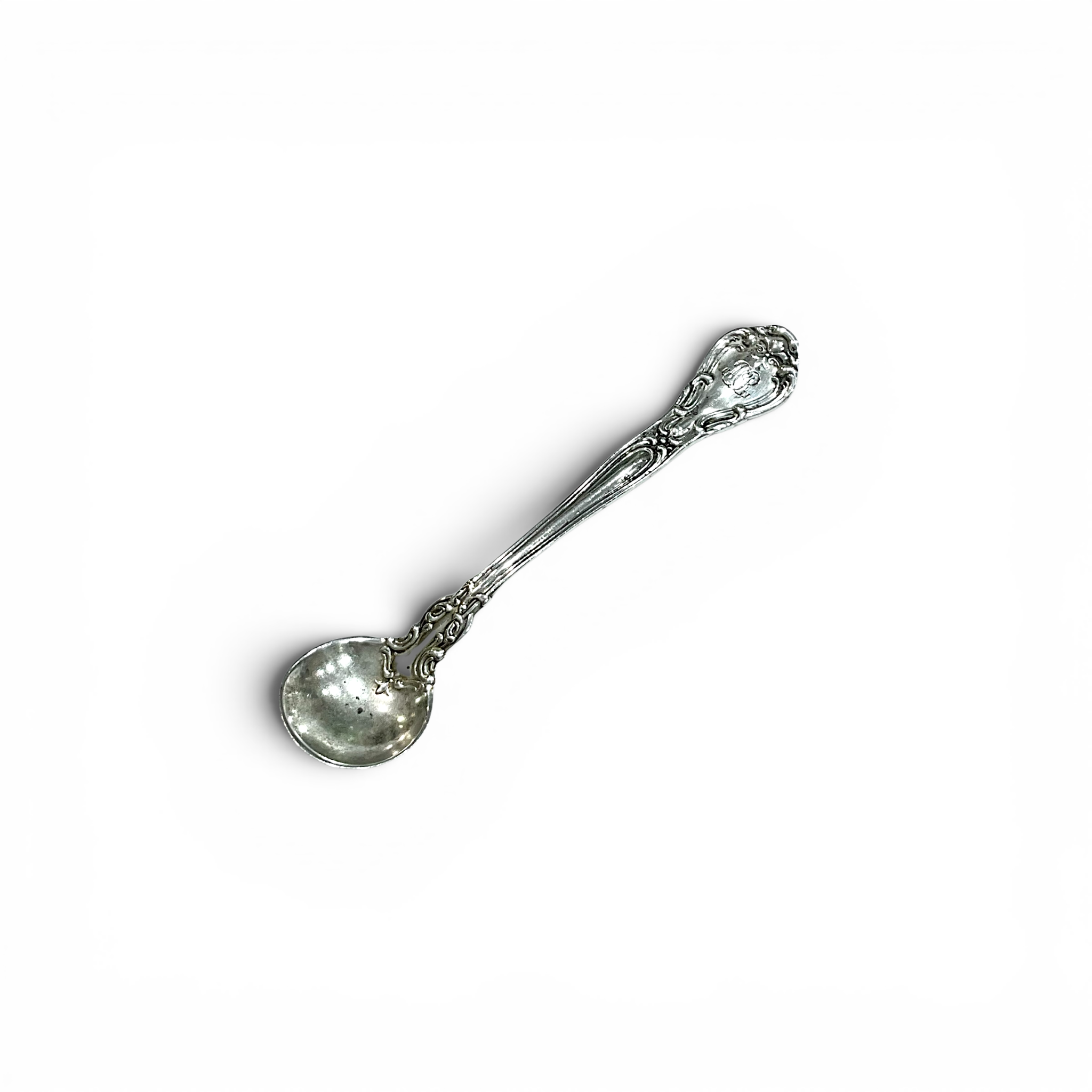 Gorham Chantilly Sterling Silver Salt Spoon — Monogrammed