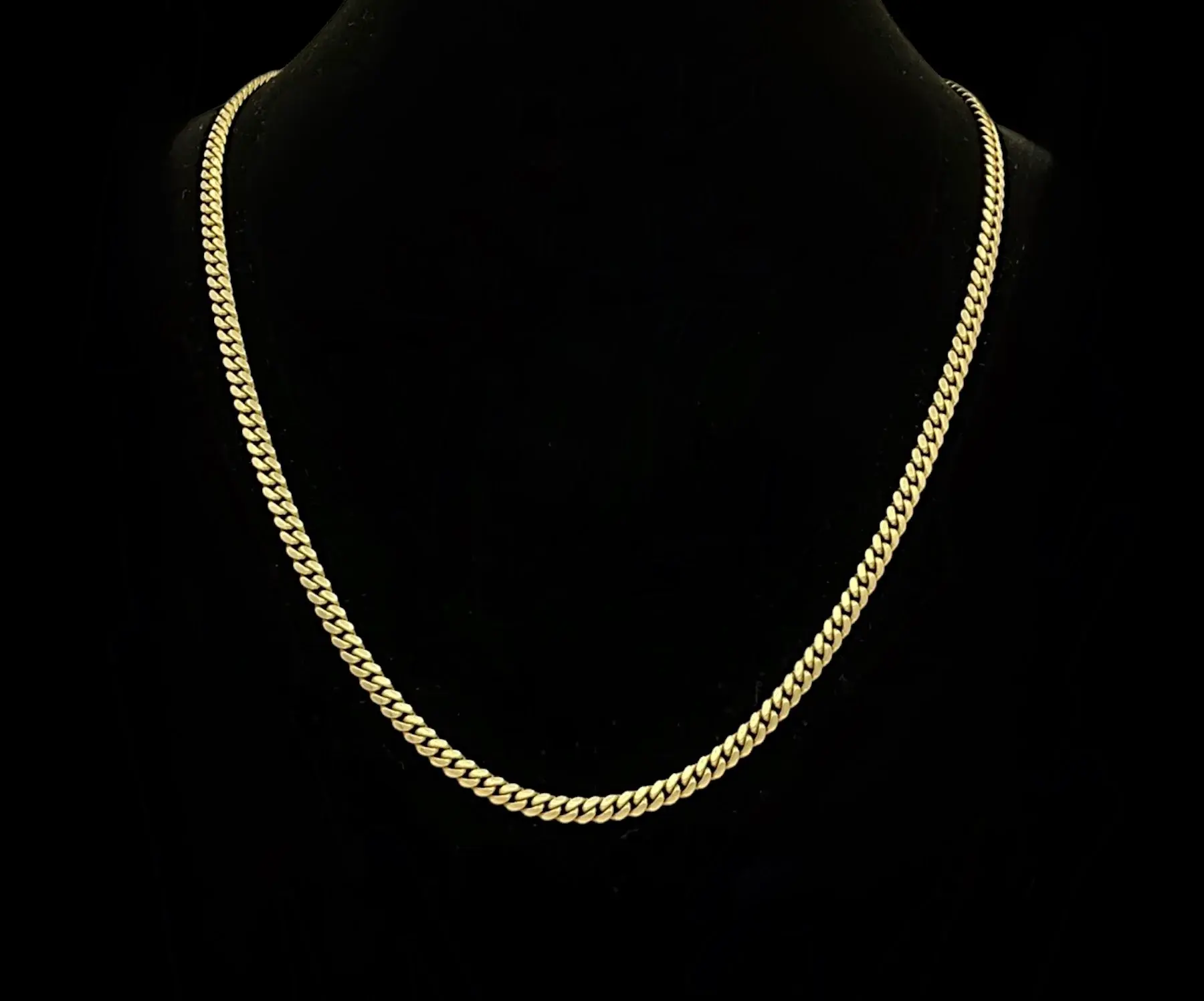 Collar de Cadena Cubana para Hombre en Oro Amarillo 10K