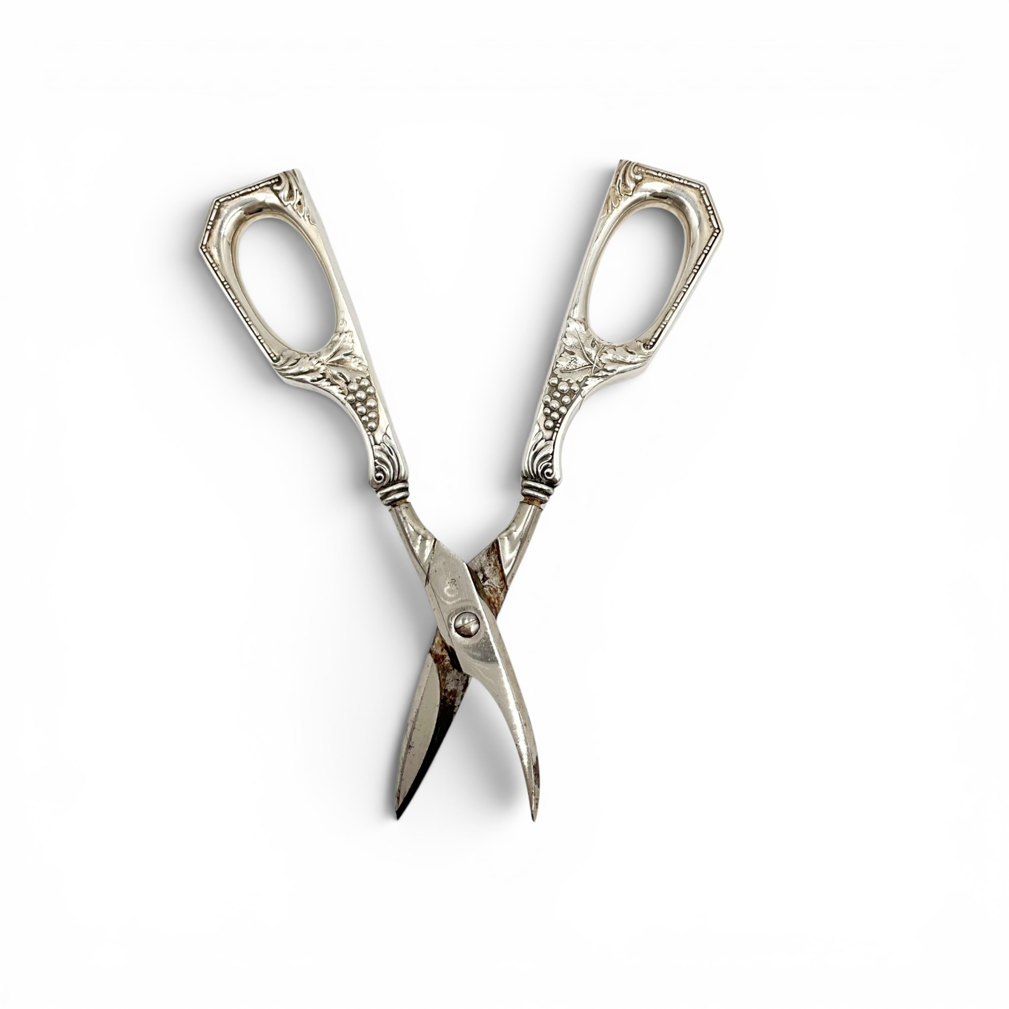 Whiting Sterling Silver Handled Grape Shears with German Steel Blades
