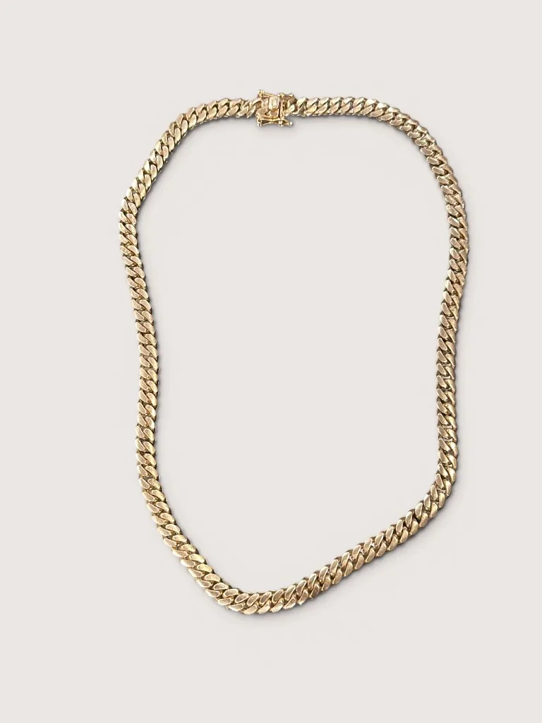10K Gold Miami Cuban Link Chain Necklace 2