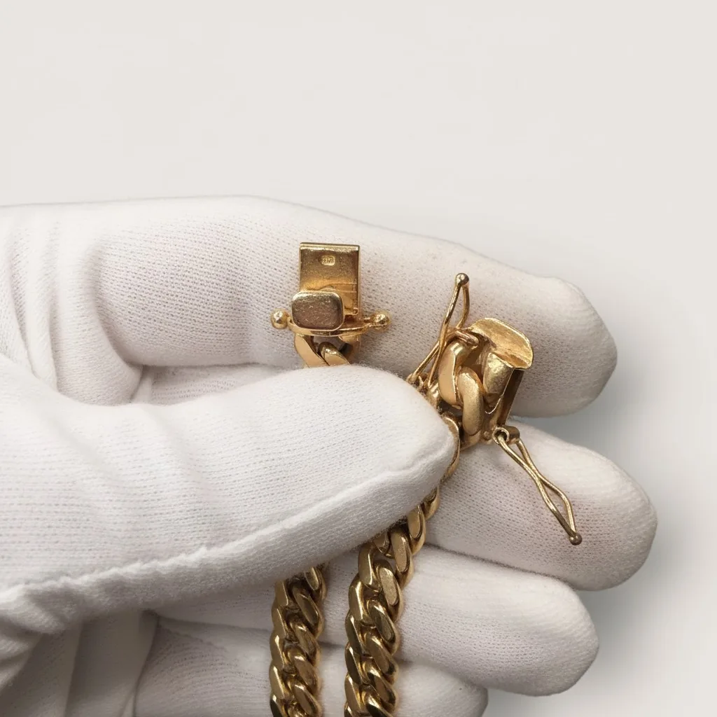 10K Gold Miami Cuban Link Chain Necklace 3