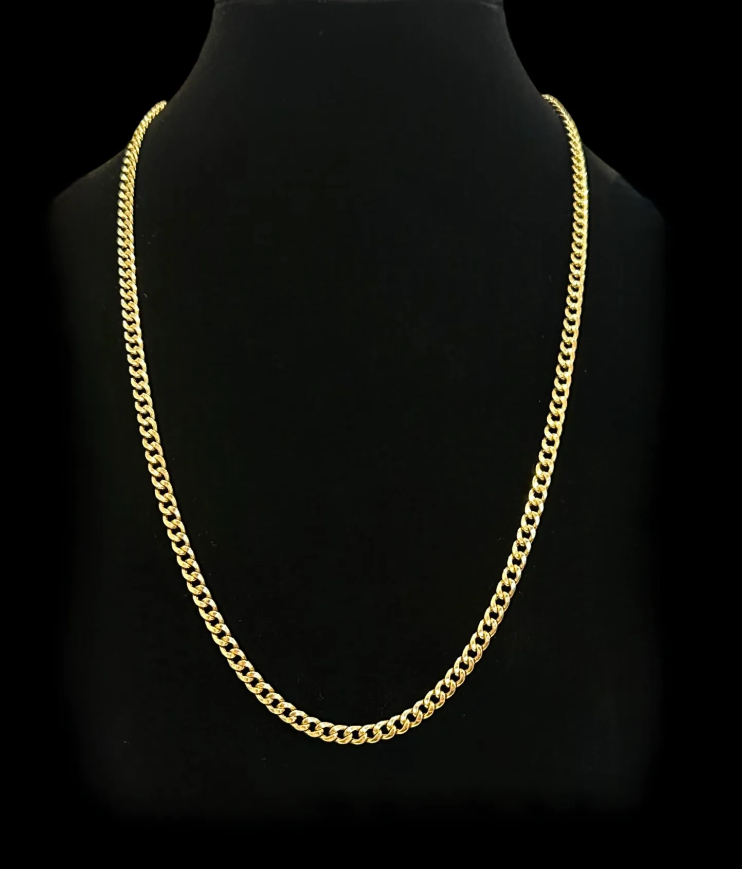 10K Gold 5mm Hollow Cuban Link Chain Necklace