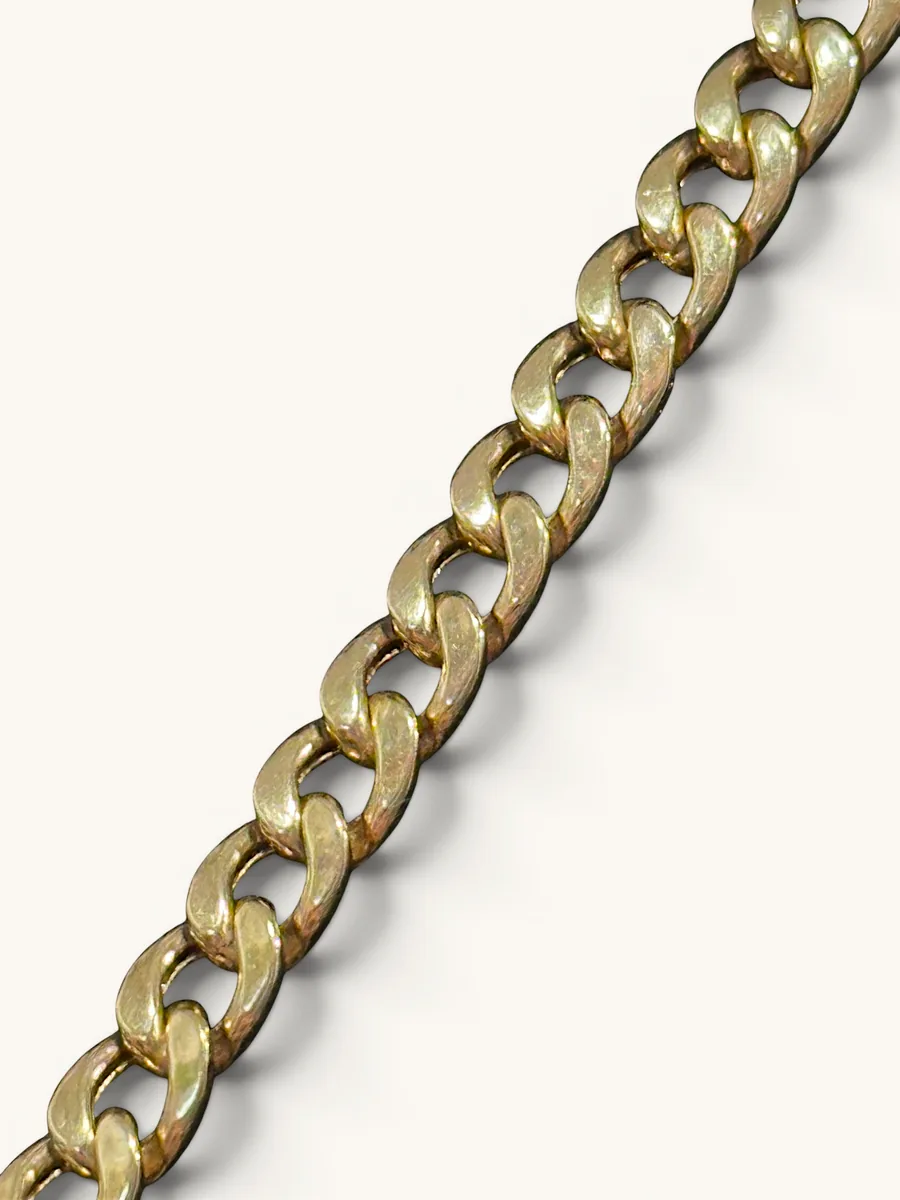 10K Gold 5mm Hollow Cuban Link Chain Necklace 4