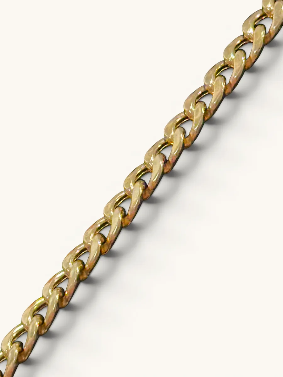 10K Gold 5mm Hollow Cuban Link Chain Necklace 5