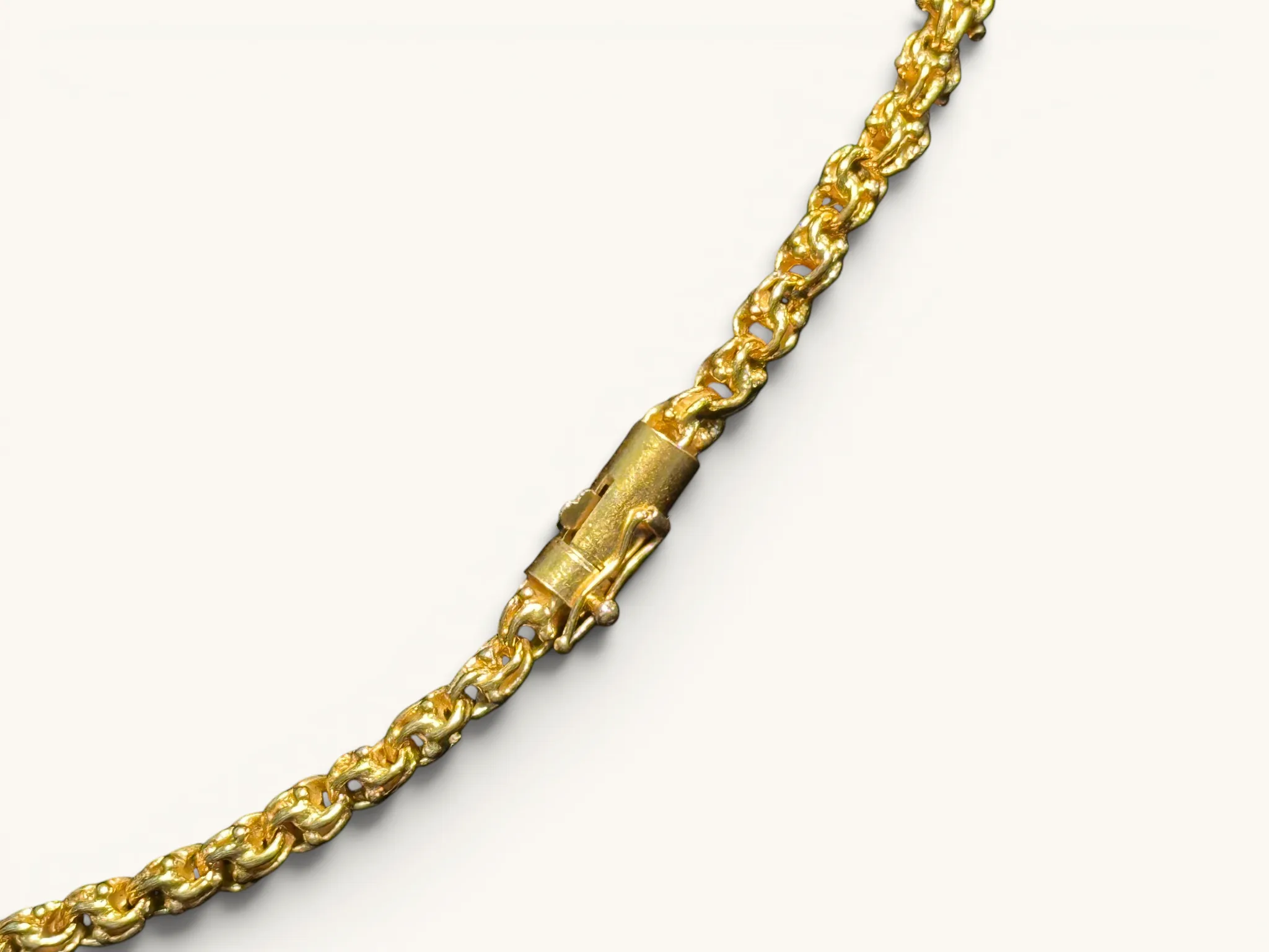 Solid 14K Gold Byzantine Link Chain Necklace 4