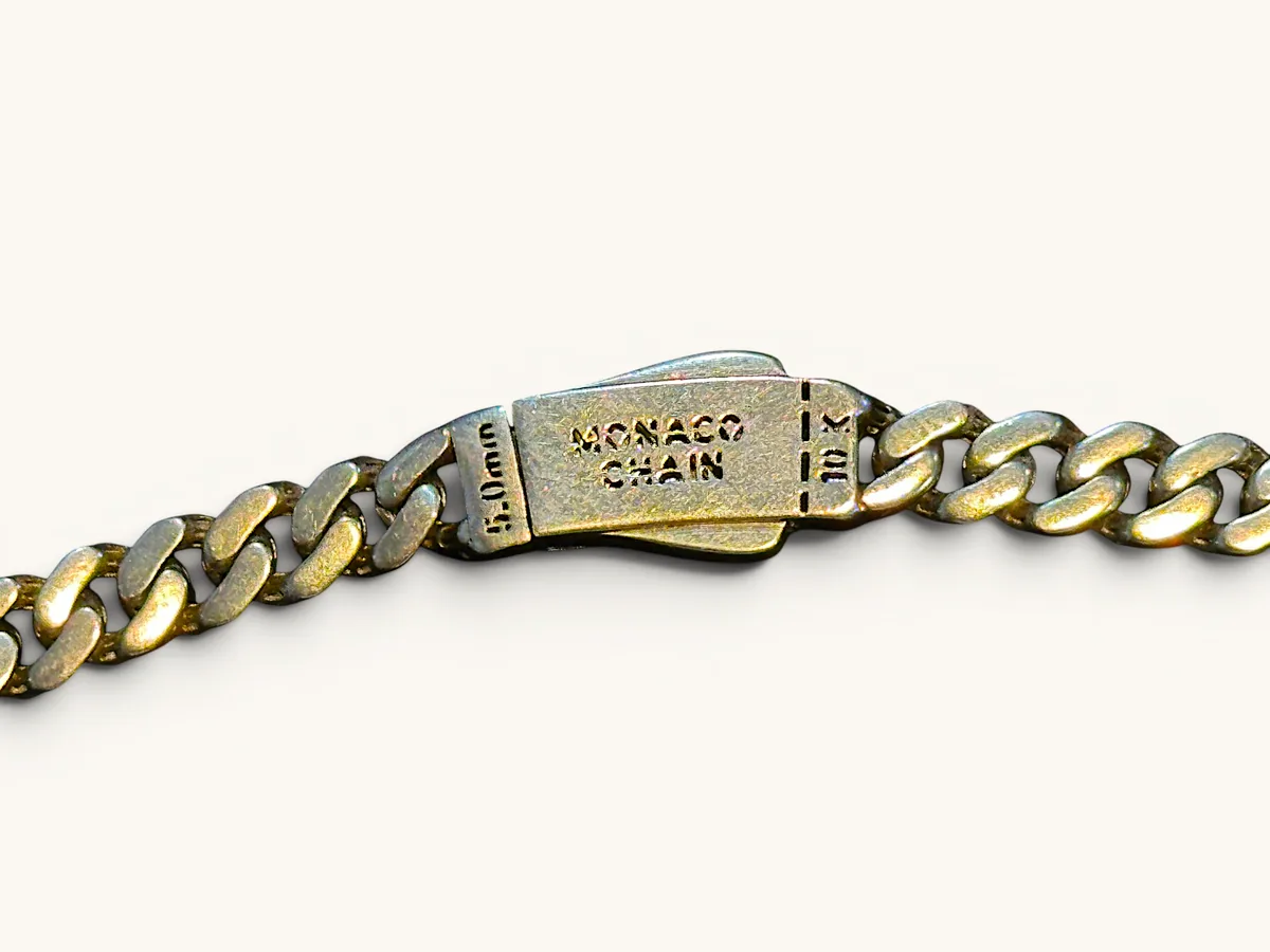 10K Gold Monaco Cuban Link Necklace 5